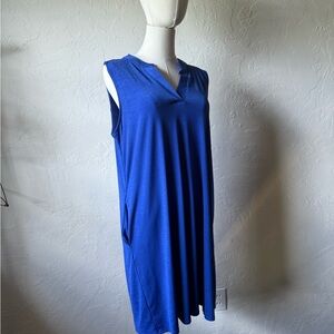 Scarlett Royal Blue Sleeveless Midi Dress